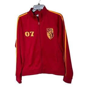 Warner Bros. Harry Potter Gryffindor Red Zip Track Jacket Size Medium/Large